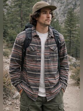 Vans Striped Button Down Shirt Men’s XL Cotton Skater Gorpcore 2010’s